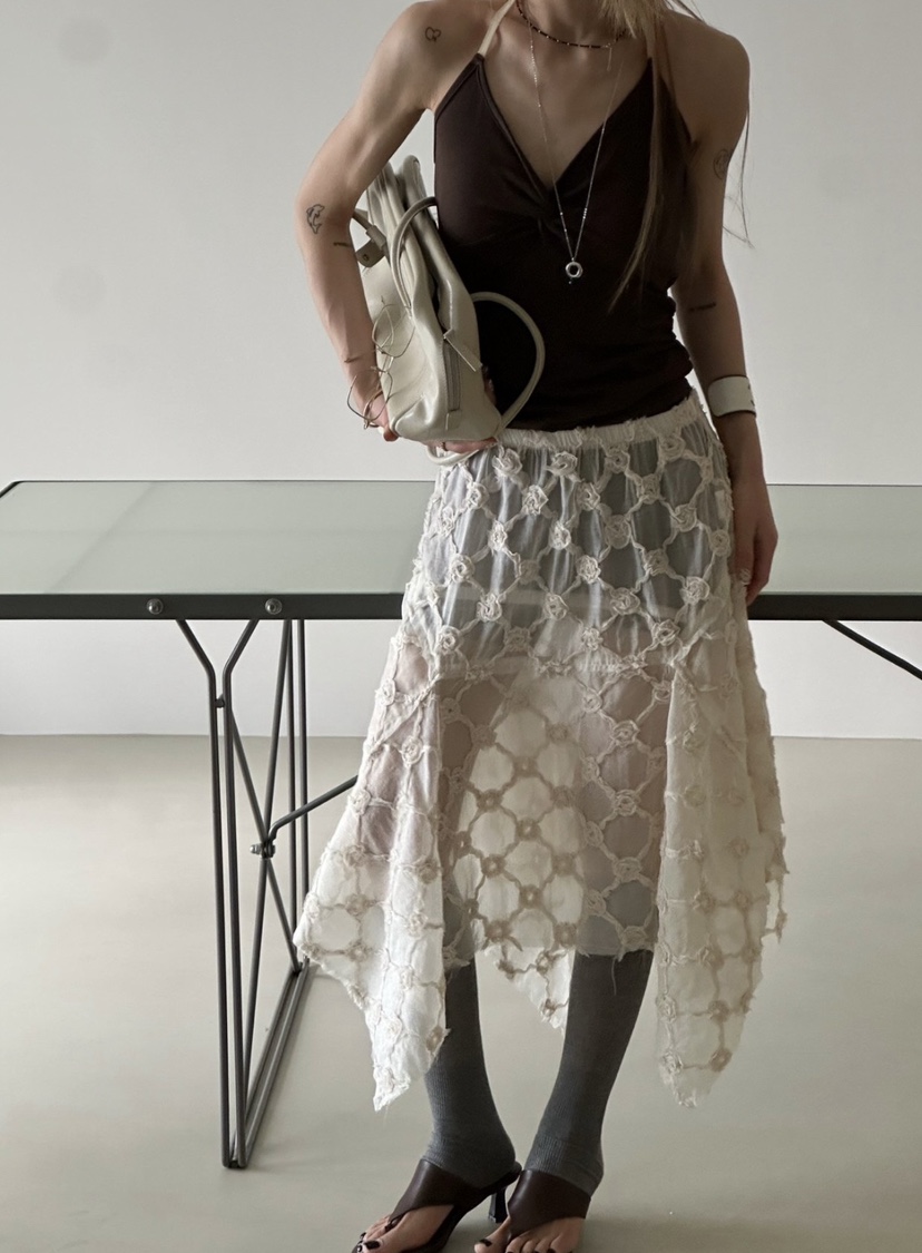 ZEROZERO東大門直郵女裝新款26春夏休閑真品半身裙中短裙ZEROZERO半身裙/中短裙圖色1