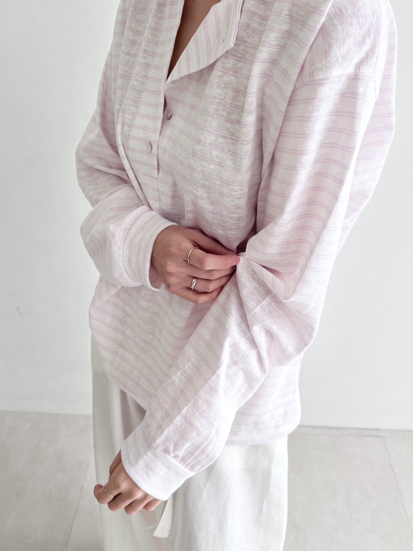 NOTHING韓國直郵女士新款休閑職業熱賣人氣時尚長袖T恤亞麻NOTHING長袖T恤