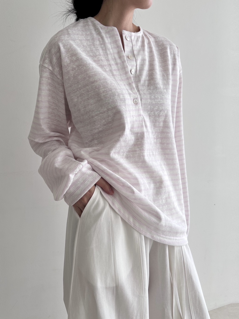 NOTHING韓國直郵女士新款休閑職業熱賣人氣時尚長袖T恤亞麻NOTHING長袖T恤