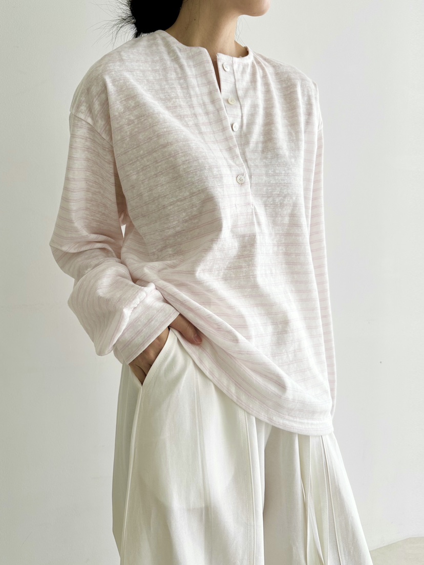 NOTHING韓國直郵女士新款休閑職業熱賣人氣時尚長袖T恤亞麻NOTHING長袖T恤