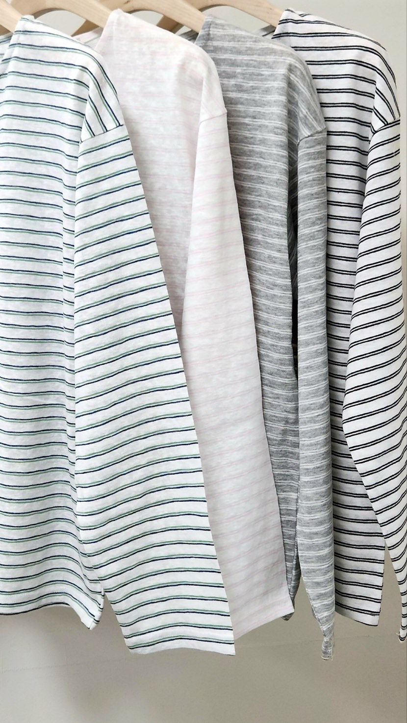 NOTHING韓國直郵女士新款休閑職業熱賣人氣時尚長袖T恤亞麻NOTHING長袖T恤