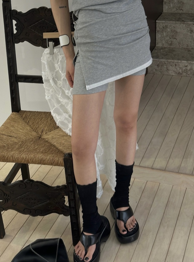 ZEROZERO韓國代購女裝新款熱賣26春夏休閑真品時尚裙褲開衩ZEROZERO裙褲