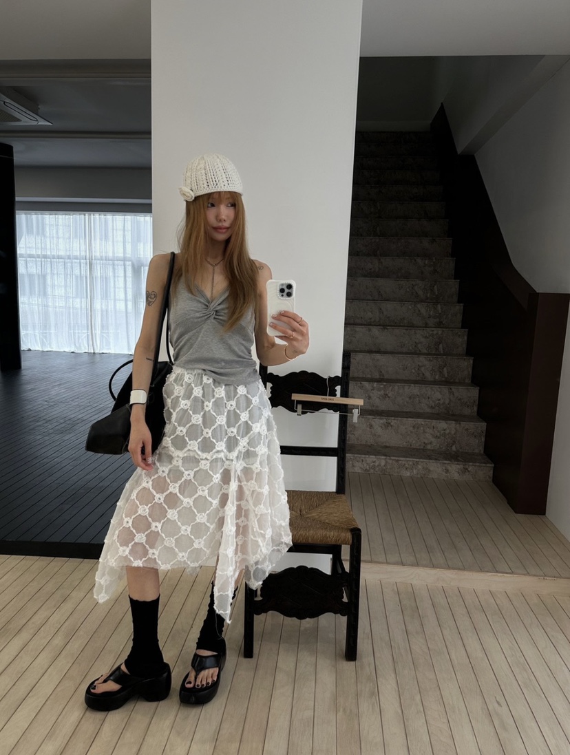 ZEROZERO韓國代購女裝新款熱賣26春夏休閑真品時尚裙褲開衩ZEROZERO裙褲