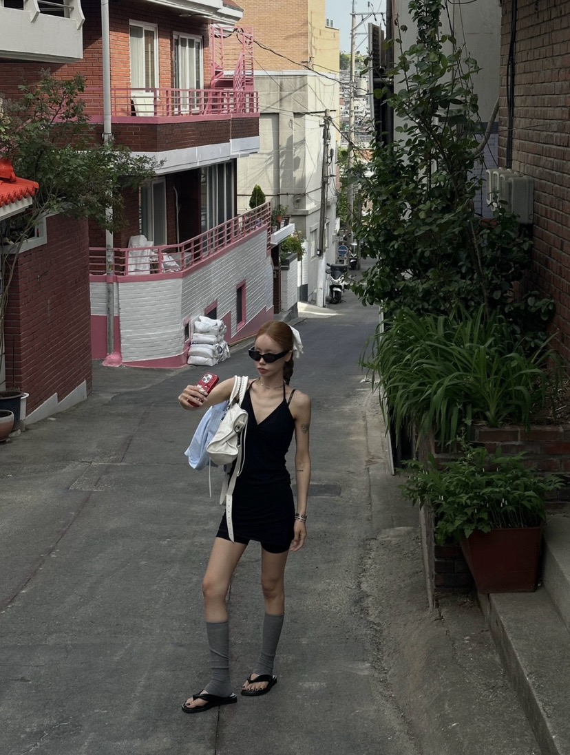 ZEROZERO韓國代購女裝新款熱賣26春夏休閑真品時尚裙褲開衩ZEROZERO裙褲