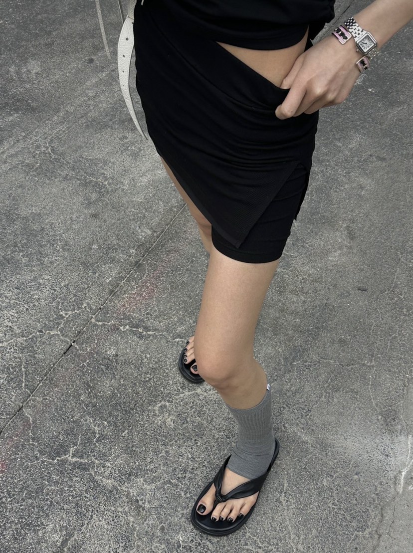 ZEROZERO韓國代購女裝新款熱賣26春夏休閑真品時尚裙褲開衩ZEROZERO裙褲圖色2