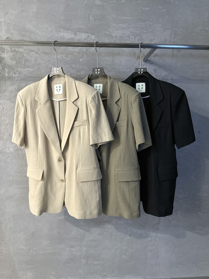 COME OPEN/HAPER韓國代購女裝新款休閑職業時尚夾克亞麻COME OPEN/HAPER夾克