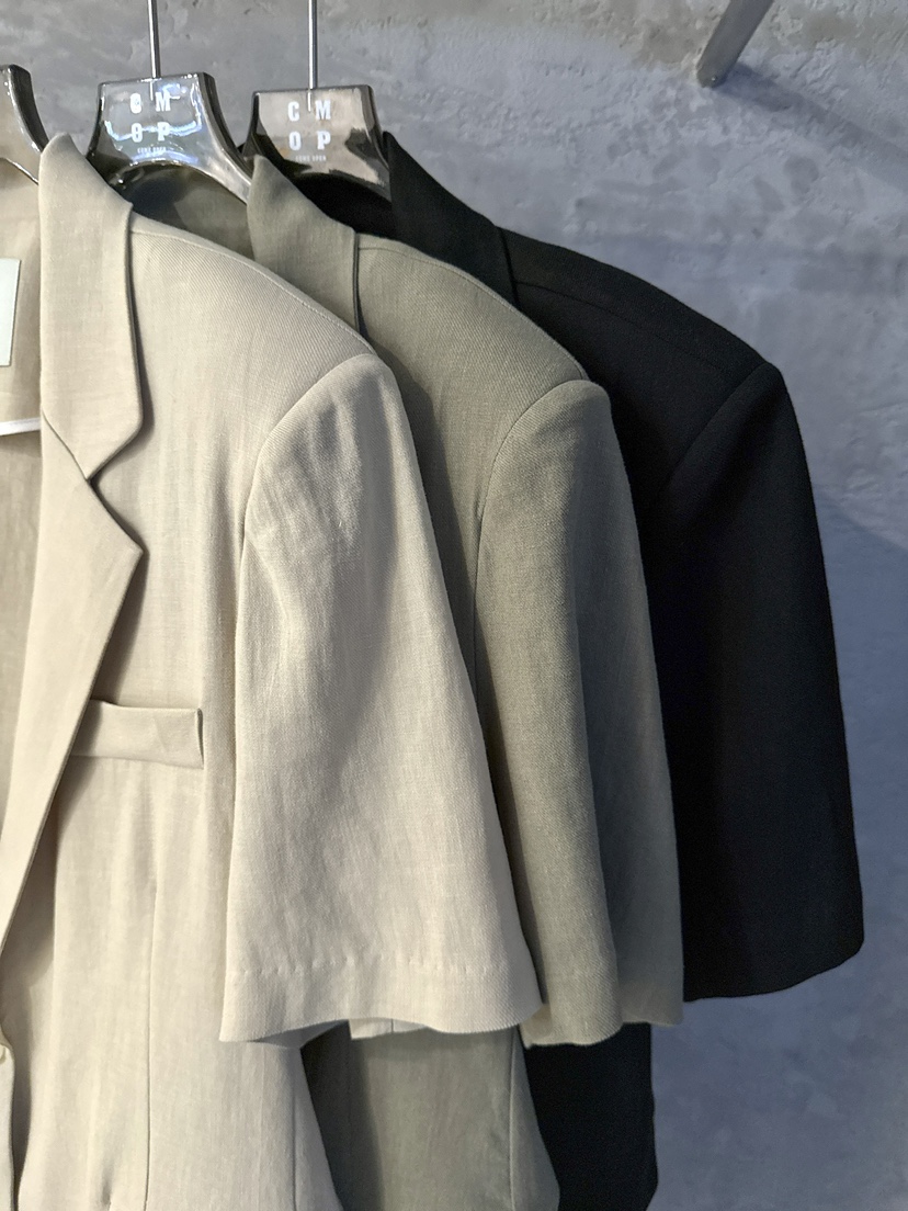 COME OPEN/HAPER韓國代購女裝新款休閑職業時尚夾克亞麻COME OPEN/HAPER夾克