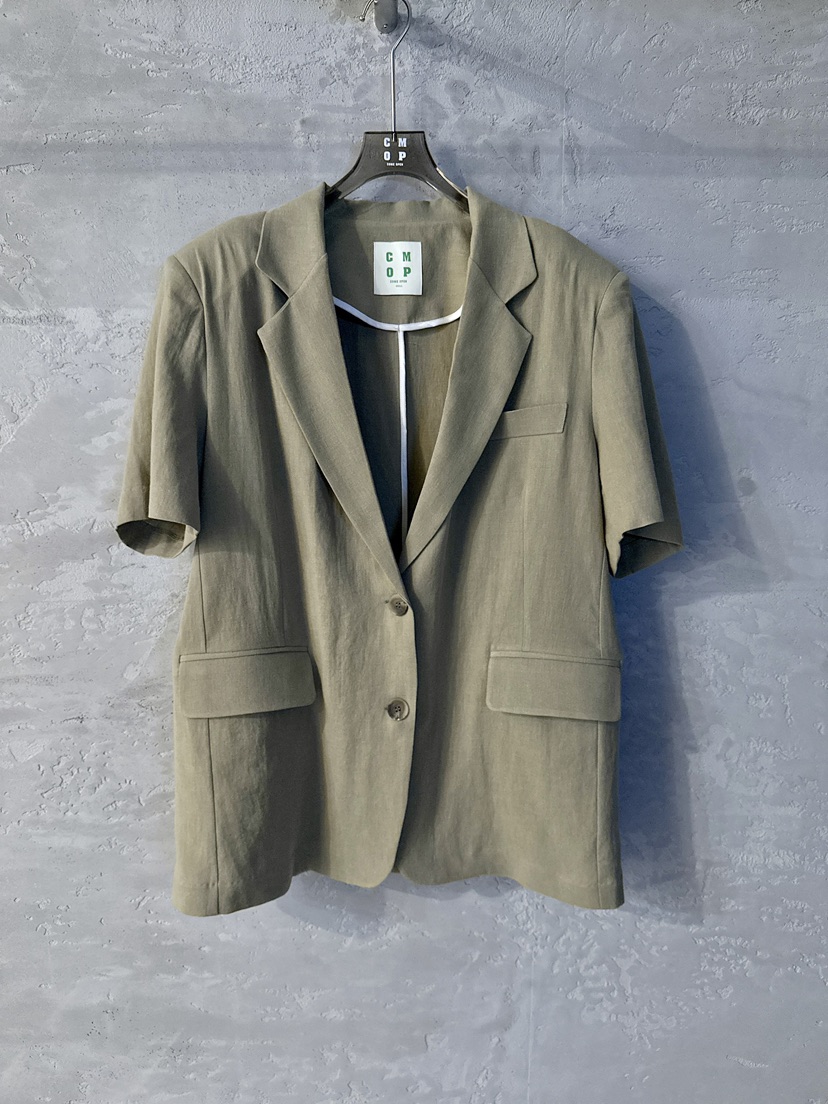 COME OPEN/HAPER韓國代購女裝新款休閑職業時尚夾克亞麻COME OPEN/HAPER夾克圖色2