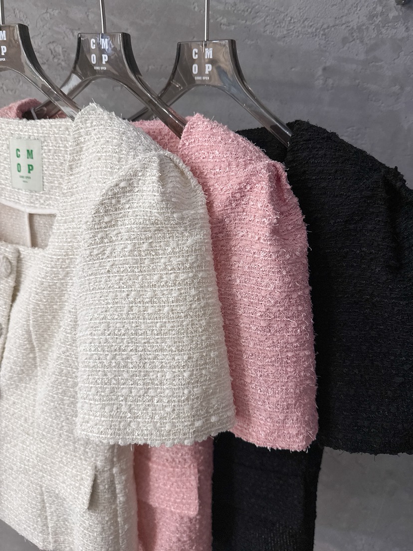 COME OPEN/HAPER東大門實拍女裝新品推薦職業夾克粗花呢COME OPEN/HAPER夾克