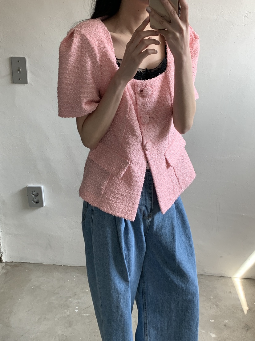 COME OPEN/HAPER東大門實拍女裝新品推薦職業夾克粗花呢COME OPEN/HAPER夾克