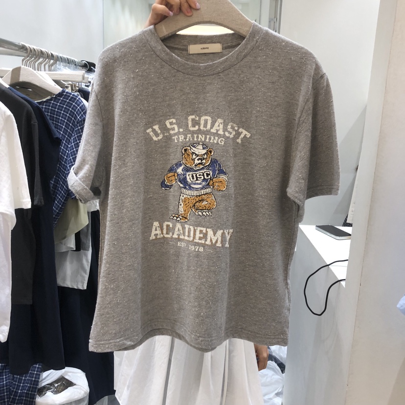 ASOME韓國直郵女士新品26春夏時尚推薦職業熱賣真品休閑T恤A.SOMET恤圖色1