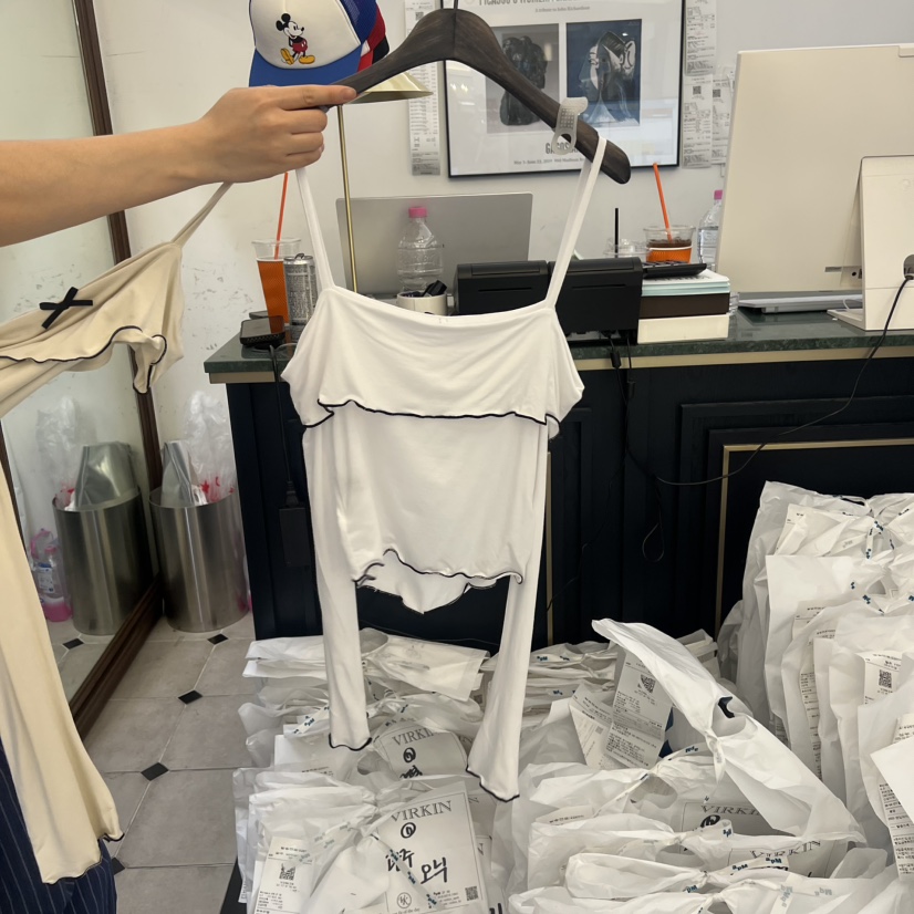 VIRKIN韓國代購女士新品熱賣真品人氣時尚職業推薦長袖T恤VIRKIN長袖T恤