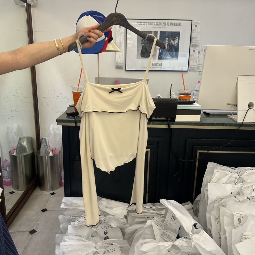 VIRKIN韓國代購女士新品熱賣真品人氣時尚職業推薦長袖T恤VIRKIN長袖T恤圖色2