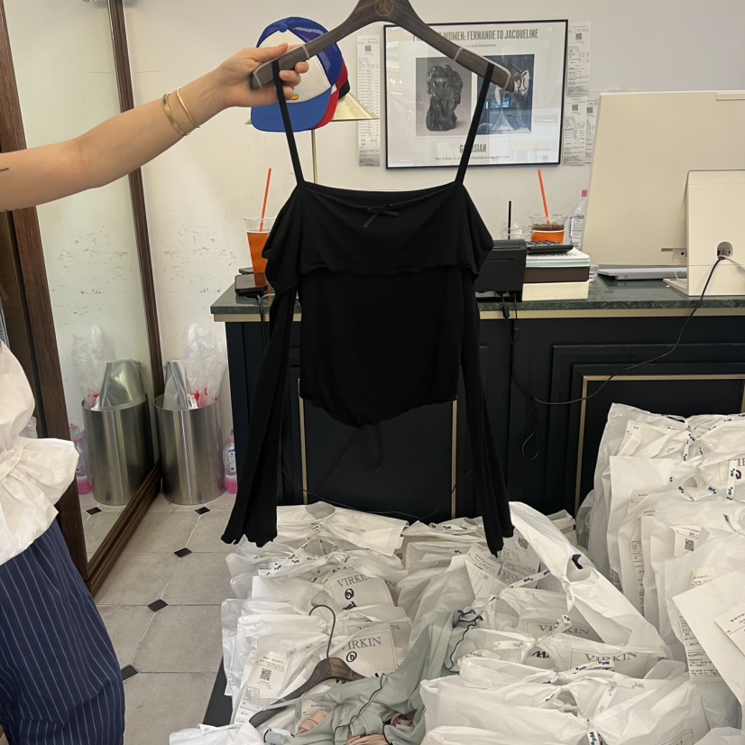 VIRKIN韓國代購女士新品熱賣真品人氣時尚職業推薦長袖T恤VIRKIN長袖T恤圖色5