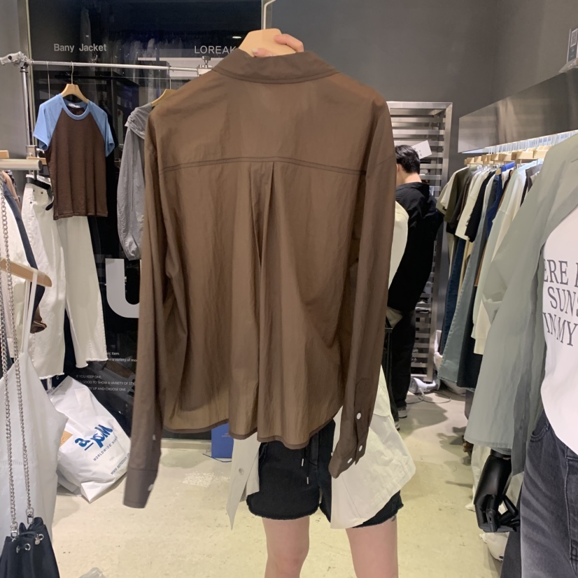 BANY ANCO東大門代購女士新款人氣休閑真品襯衫蕾絲衫透明BANY ANCO襯衫/蕾絲衫