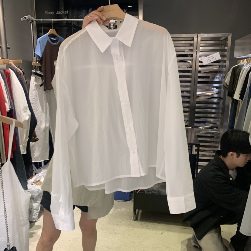 BANY ANCO東大門代購女士新款人氣休閑真品襯衫蕾絲衫透明BANY ANCO襯衫/蕾絲衫圖色1