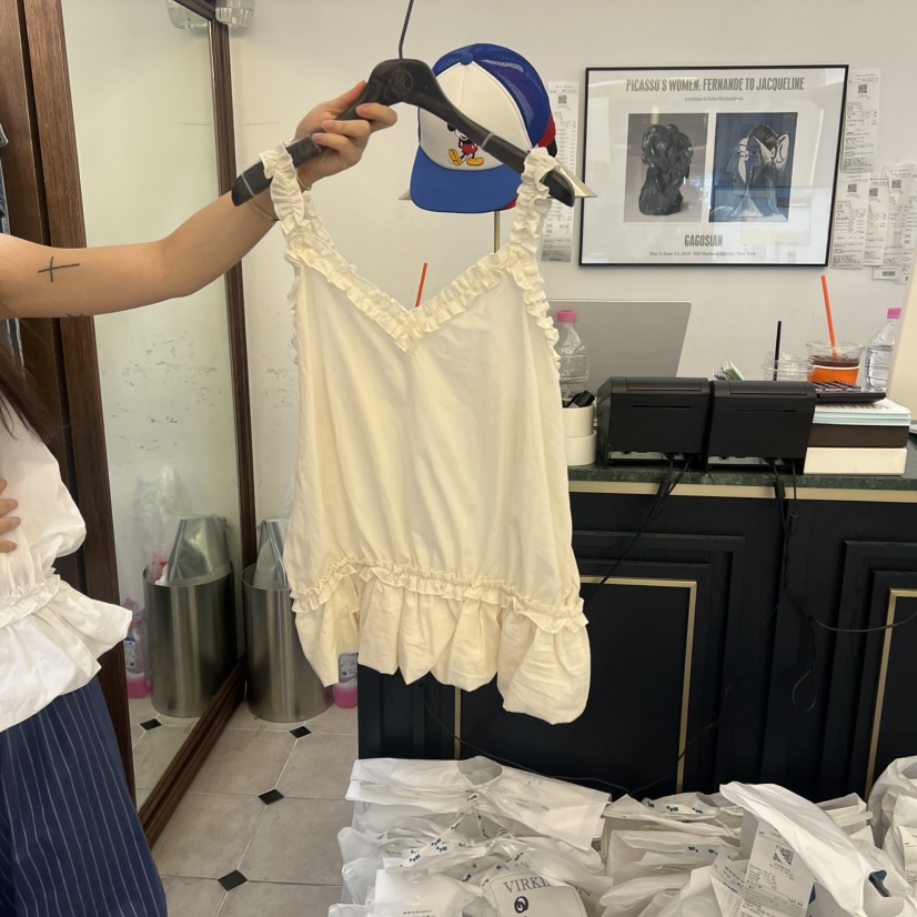 VIRKIN韓國代購女裝新款26春夏真品推薦休閑職業吊帶背心VIRKIN吊帶/背心圖色2