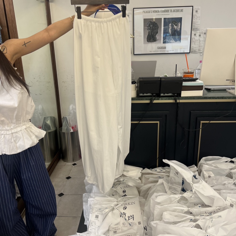 VIRKIN韓國代購女士新款休閑職業時尚人氣真品26春夏休閑褲VIRKIN休閑褲