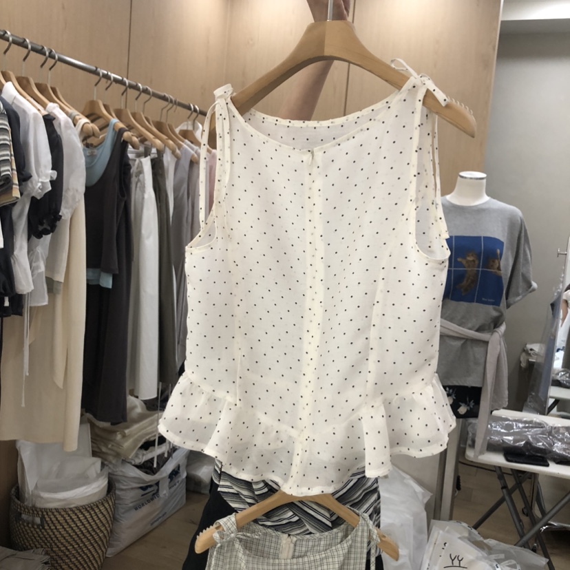 VILLABUTTON韓國代購女士新品26春夏人氣休閑職業襯衫蕾絲衫VILLABUTTON襯衫/蕾絲衫