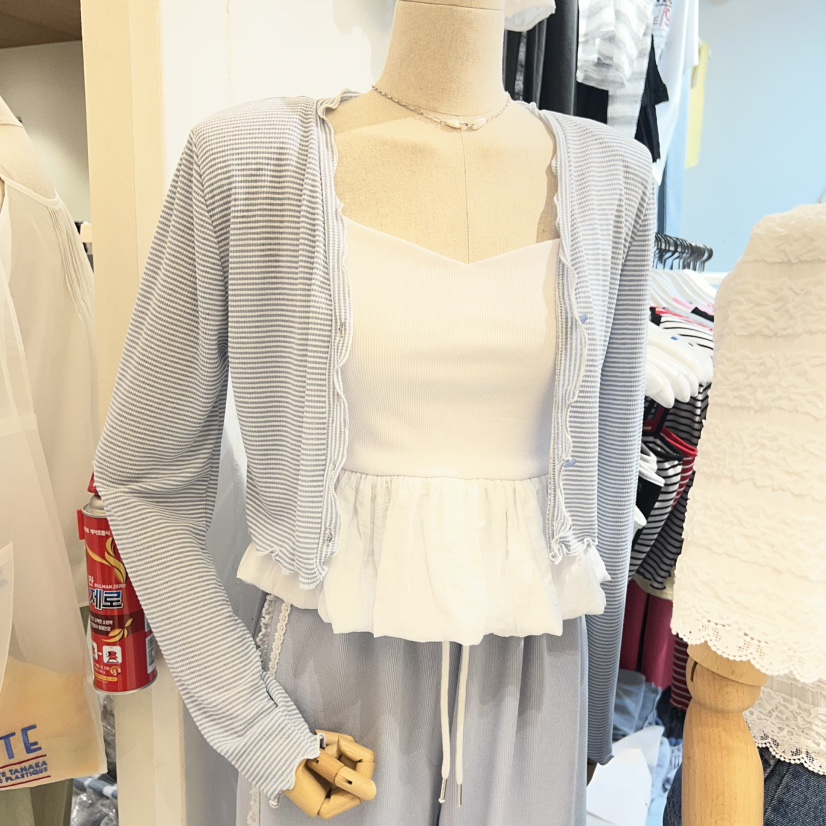 OZ韓國直郵女裝新品職業人氣熱賣休閑時尚26春夏推薦長袖T恤OZ.ounce長袖T恤圖色4