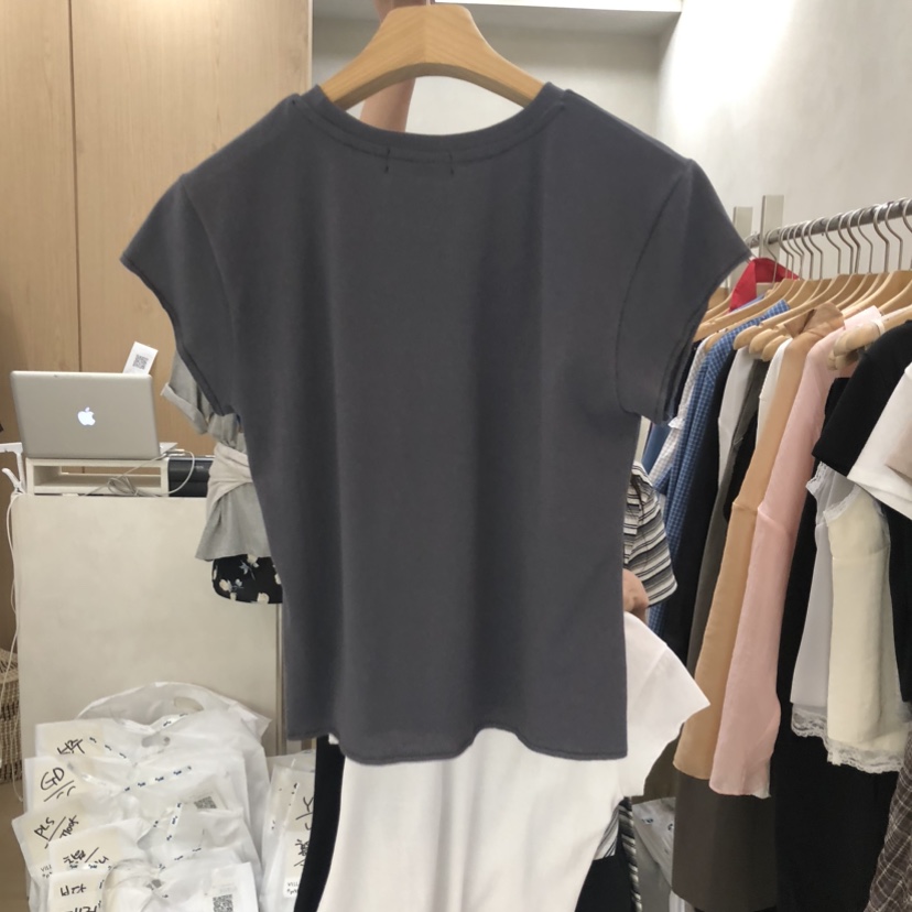 VILLABUTTON東大門代購女裝新款休閑時尚真品推薦職業T恤VILLABUTTONT恤