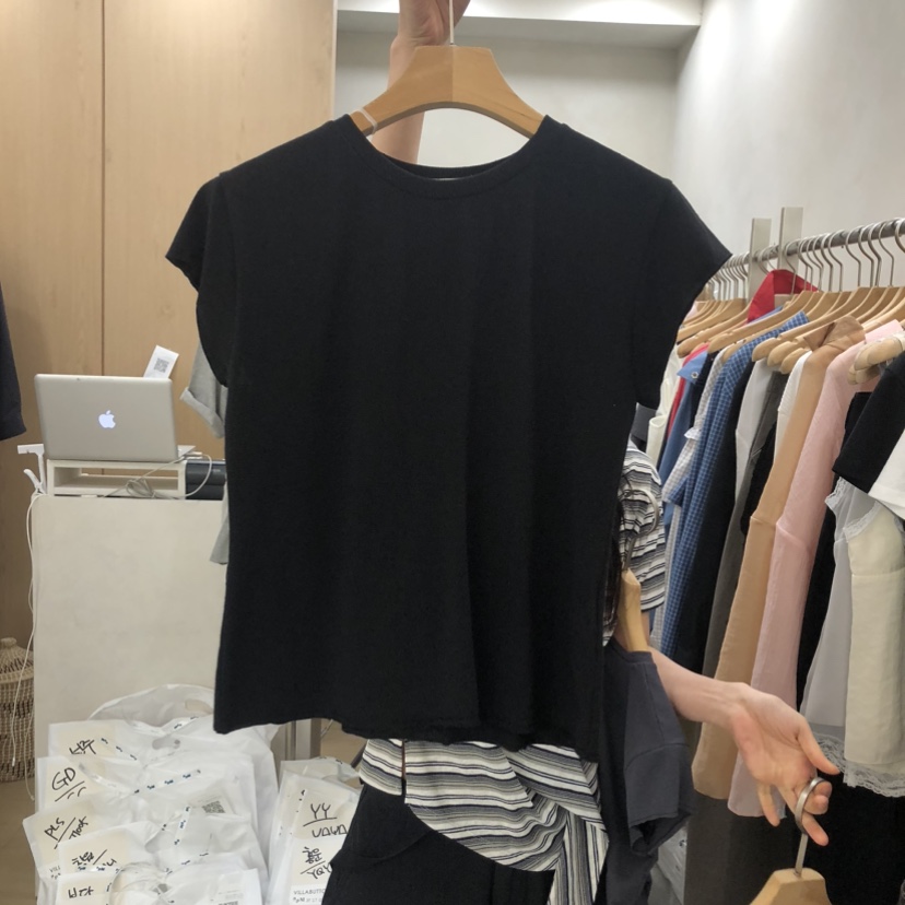 VILLABUTTON東大門代購女裝新款休閑時尚真品推薦職業T恤VILLABUTTONT恤圖色3