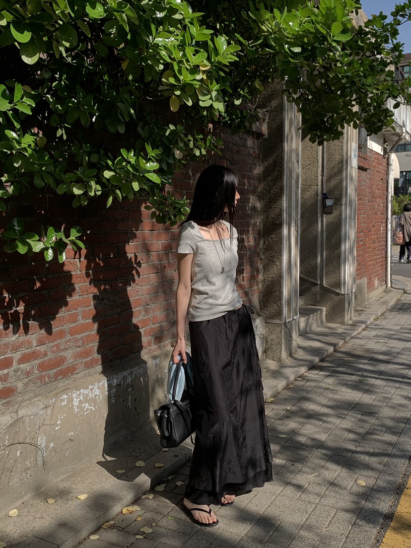 B_GARDER東大門直郵女裝新款真品26春夏休閑時尚熱賣長裙B.GARDER長裙