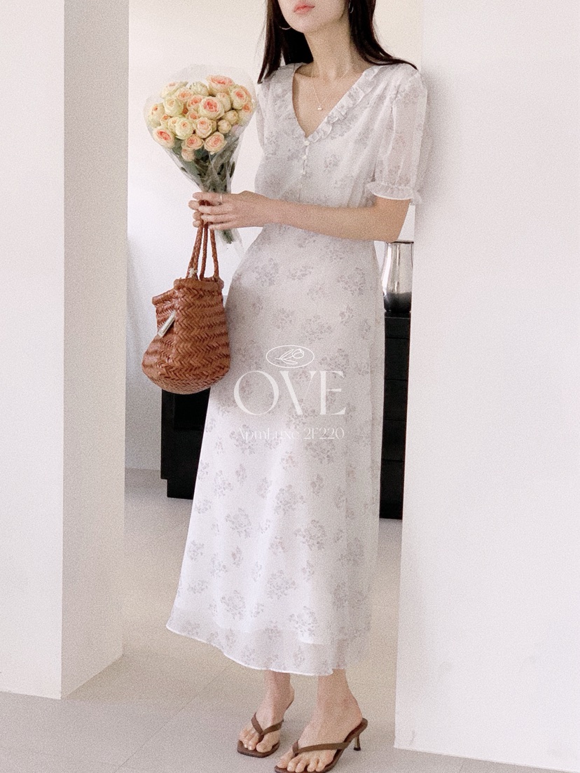 OVE東大門代購女裝新品休閑真品熱賣推薦職業時尚26春夏連衣裙OVE連衣裙