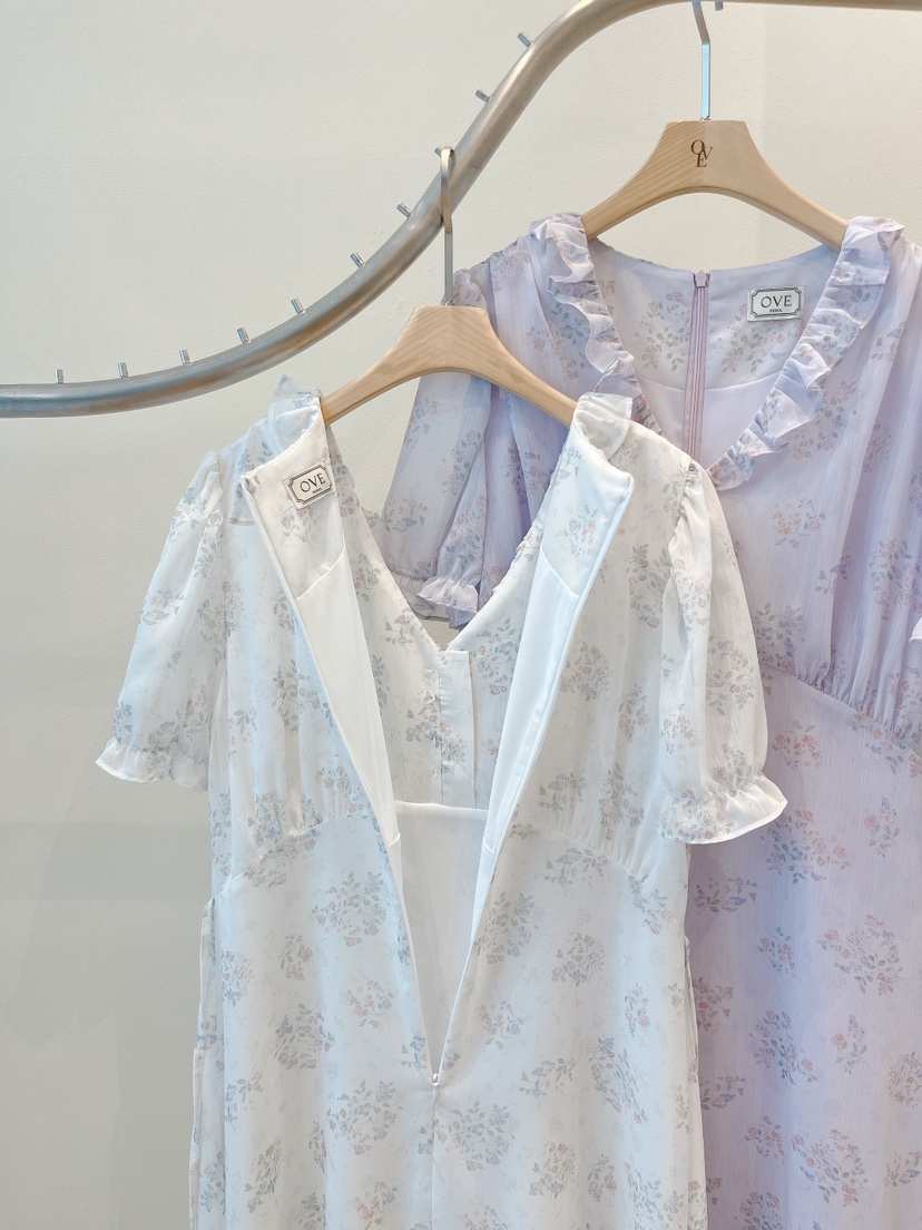 OVE東大門代購女裝新品休閑真品熱賣推薦職業時尚26春夏連衣裙OVE連衣裙