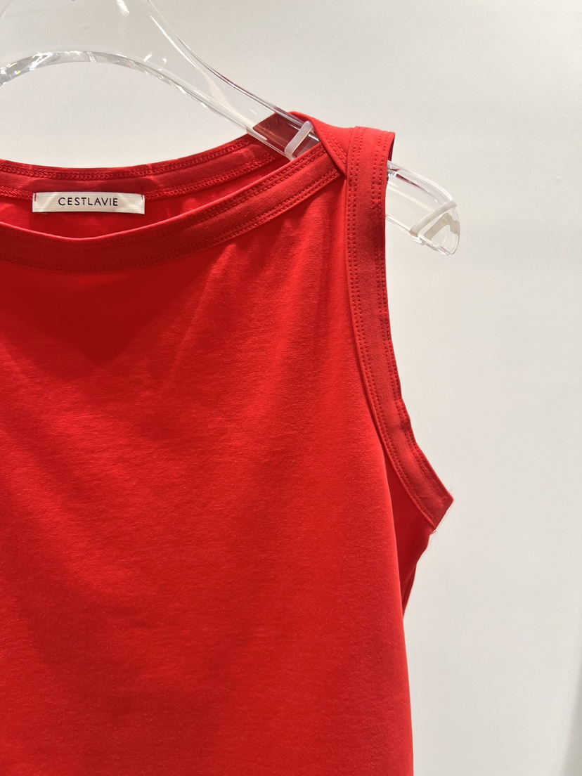 CESTLAVIE韓國直郵女裝新款26春夏真品職業推薦吊帶背心船領CESTLAVIE吊帶/背心