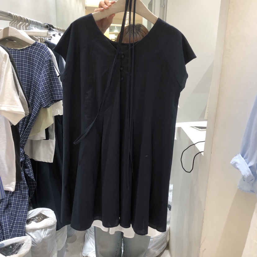 ASOME東大門代購女裝新品休閑26春夏熱賣職業時尚連衣裙含繩A.SOME連衣裙圖色2