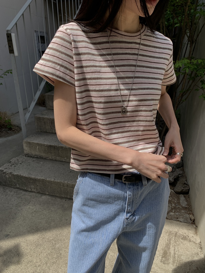 B_GARDER東大門實拍女士新款真品熱賣人氣時尚26春夏推薦T恤B.GARDERT恤圖色2