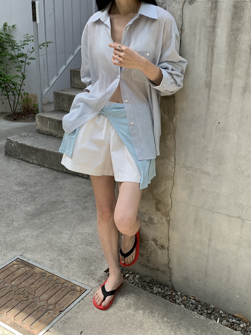 B_GARDER東大門代購女裝新款職業推薦休閑襯衫蕾絲衫條紋B.GARDER襯衫/蕾絲衫