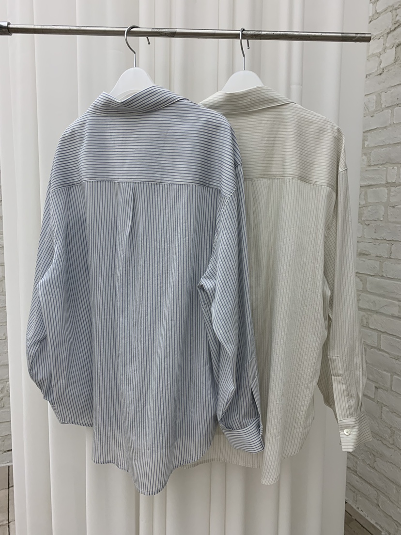 B_GARDER東大門代購女裝新款職業推薦休閑襯衫蕾絲衫條紋B.GARDER襯衫/蕾絲衫