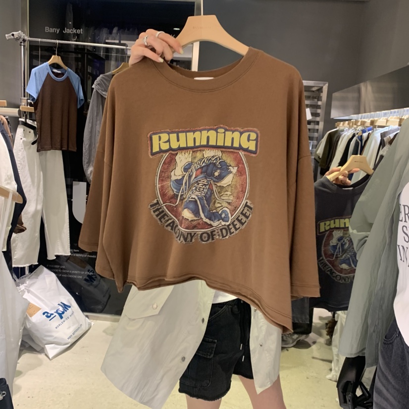 BANY ANCO韓國代購女士新品時尚26夏季推薦職業26春夏T恤BANY ANCOT恤圖色2