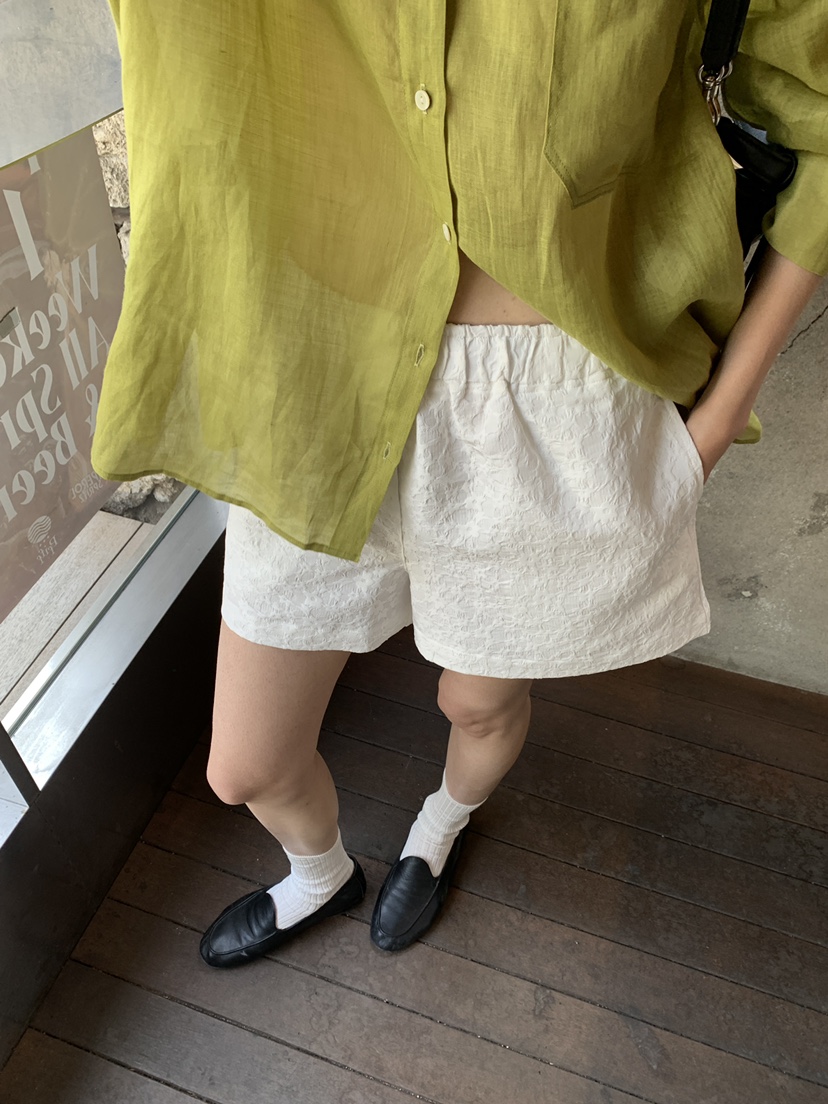 B_GARDER韓國直郵實拍女士新款熱賣職業時尚26春夏短褲提花B.GARDER短褲