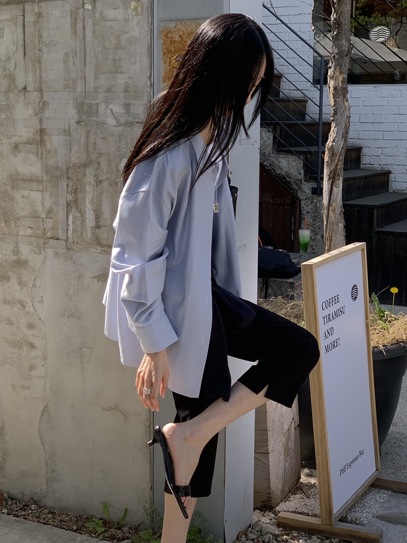 B_GARDER韓國直郵實拍女士新品時尚職業休閑26春夏襯衫蕾絲衫B.GARDER襯衫/蕾絲衫