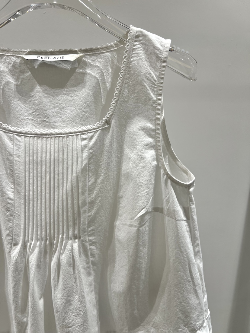 CESTLAVIE東大門實拍女士新品時尚推薦襯衫蕾絲衫棉質褶裥CESTLAVIE襯衫/蕾絲衫