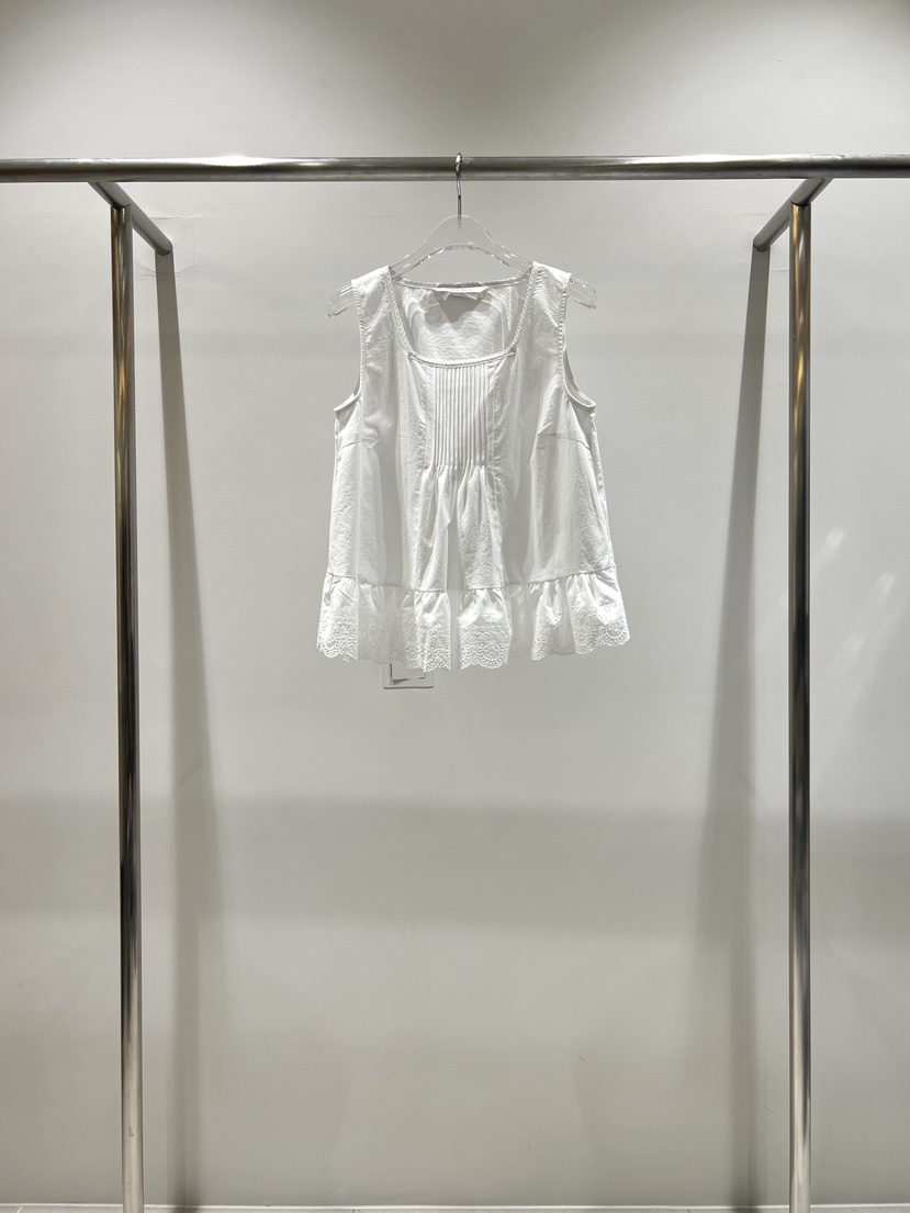 CESTLAVIE東大門實拍女士新品時尚推薦襯衫蕾絲衫棉質褶裥CESTLAVIE襯衫/蕾絲衫圖色1