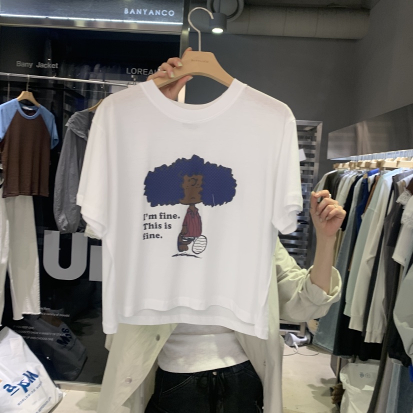 BANY ANCO東大門實拍韓國女士新品時尚26春夏職業推薦T恤BANY ANCOT恤圖色1