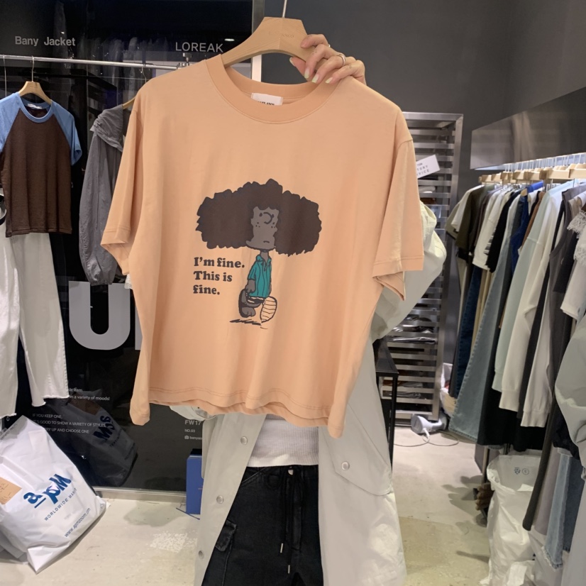 BANY ANCO東大門實拍韓國女士新品時尚26春夏職業推薦T恤BANY ANCOT恤圖色2