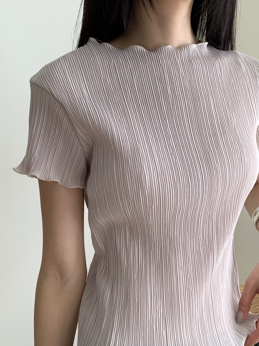 B_GARDER韓國東大門代購女裝新品人氣26夏季時尚休閑T恤褶皺B.GARDERT恤