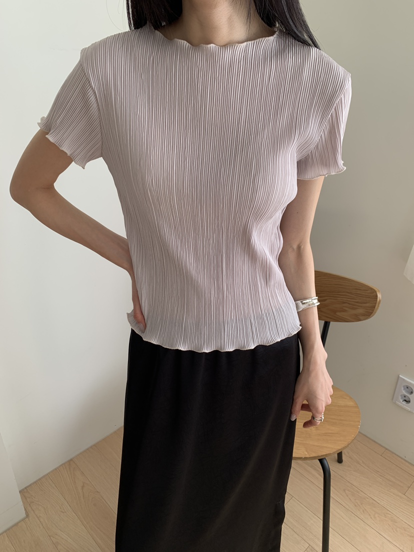 B_GARDER韓國東大門代購女裝新品人氣26夏季時尚休閑T恤褶皺B.GARDERT恤