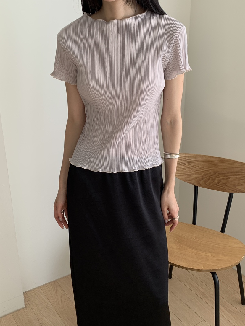 B_GARDER韓國東大門代購女裝新品人氣26夏季時尚休閑T恤褶皺B.GARDERT恤