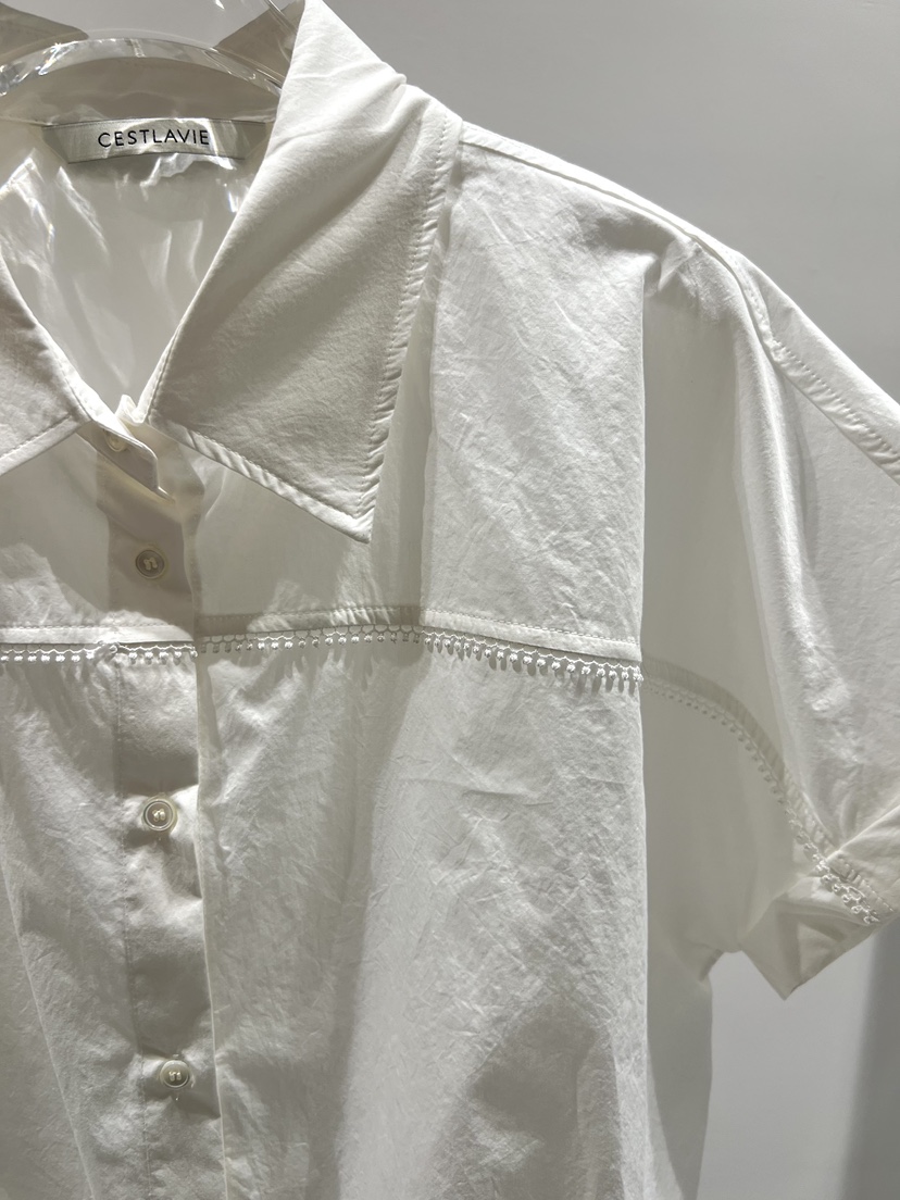 CESTLAVIE東大門實拍女裝新品時尚真品26春夏襯衫蕾絲衫蕾絲棉CESTLAVIE襯衫/蕾絲衫