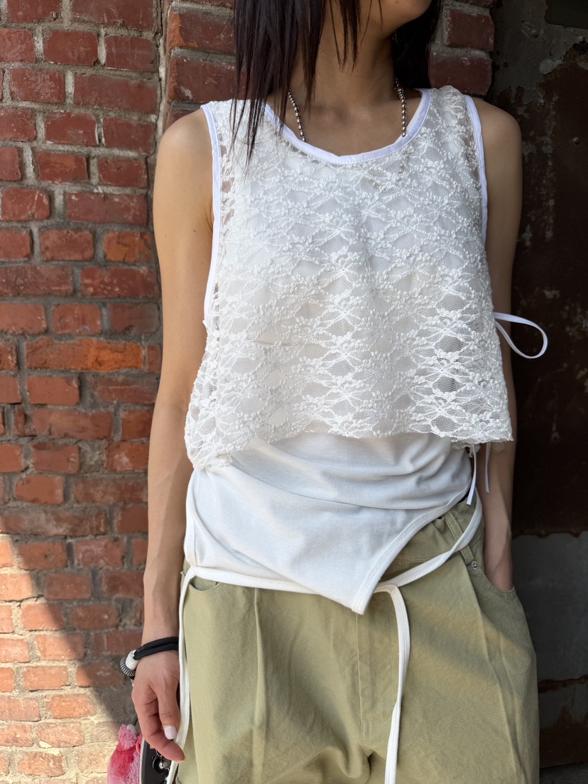 FRANC—L韓國直郵實拍女裝新品休閑熱賣時尚26夏季吊帶背心FRANC吊帶/背心圖色1