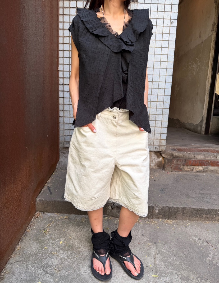 FRANC—L韓國東大門代購女裝新款時尚26夏季人氣襯衫蕾絲衫FRANC襯衫/蕾絲衫