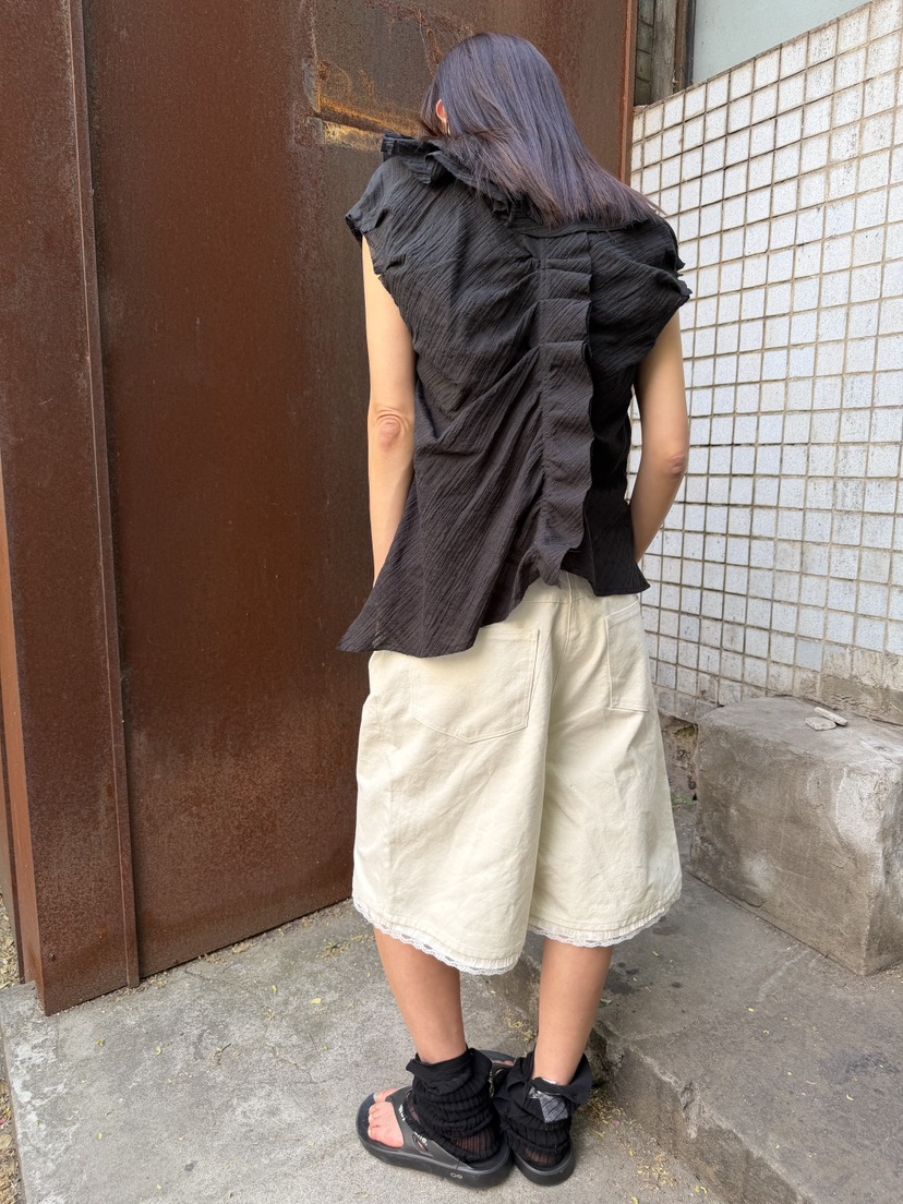 FRANC—L韓國東大門代購女裝新款時尚26夏季人氣襯衫蕾絲衫FRANC襯衫/蕾絲衫