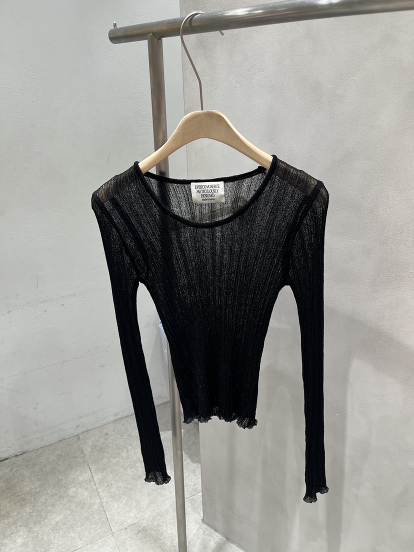 EVERCOMMERCE METICULOUSLY DESIGNED韓國直郵女裝新款人氣針織衫亞麻布EVERCOMMERCE METICULOUSLY DESIGNED針織衫圖色5