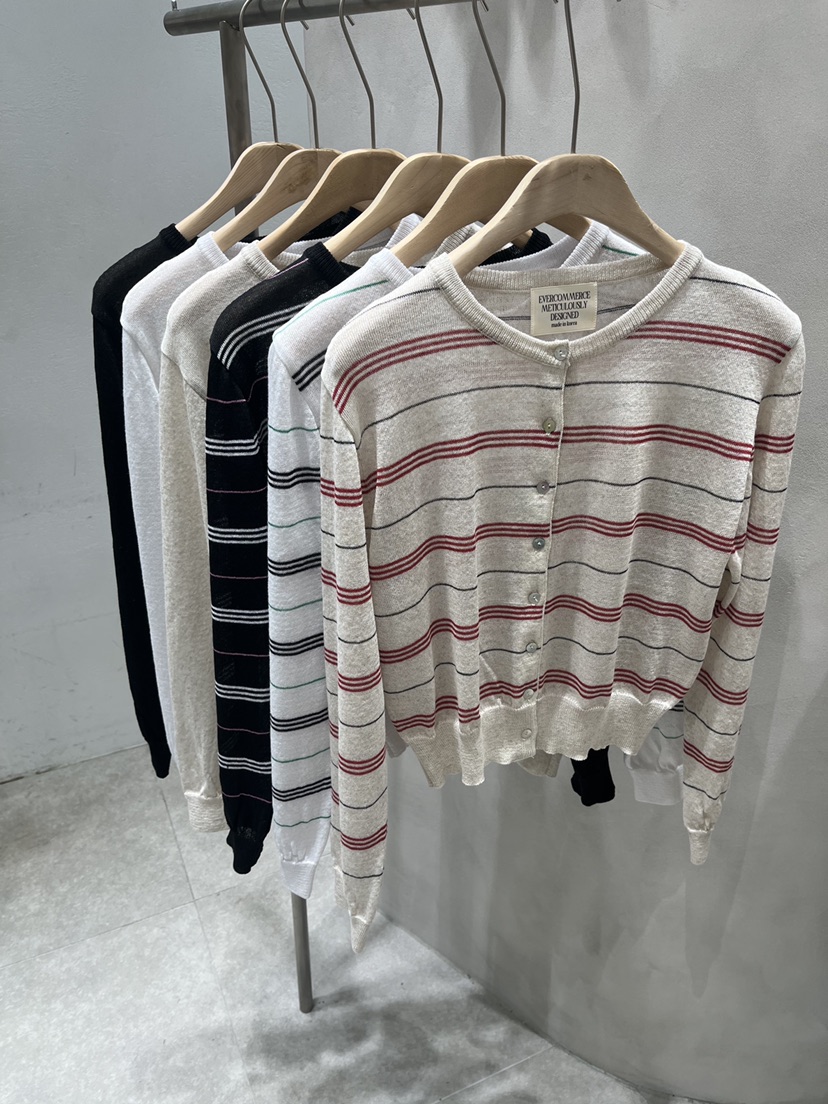 EVERCOMMERCE METICULOUSLY DESIGNED韓國代購女士新品26夏季針織衫開衫EVERCOMMERCE METICULOUSLY DESIGNED針織衫